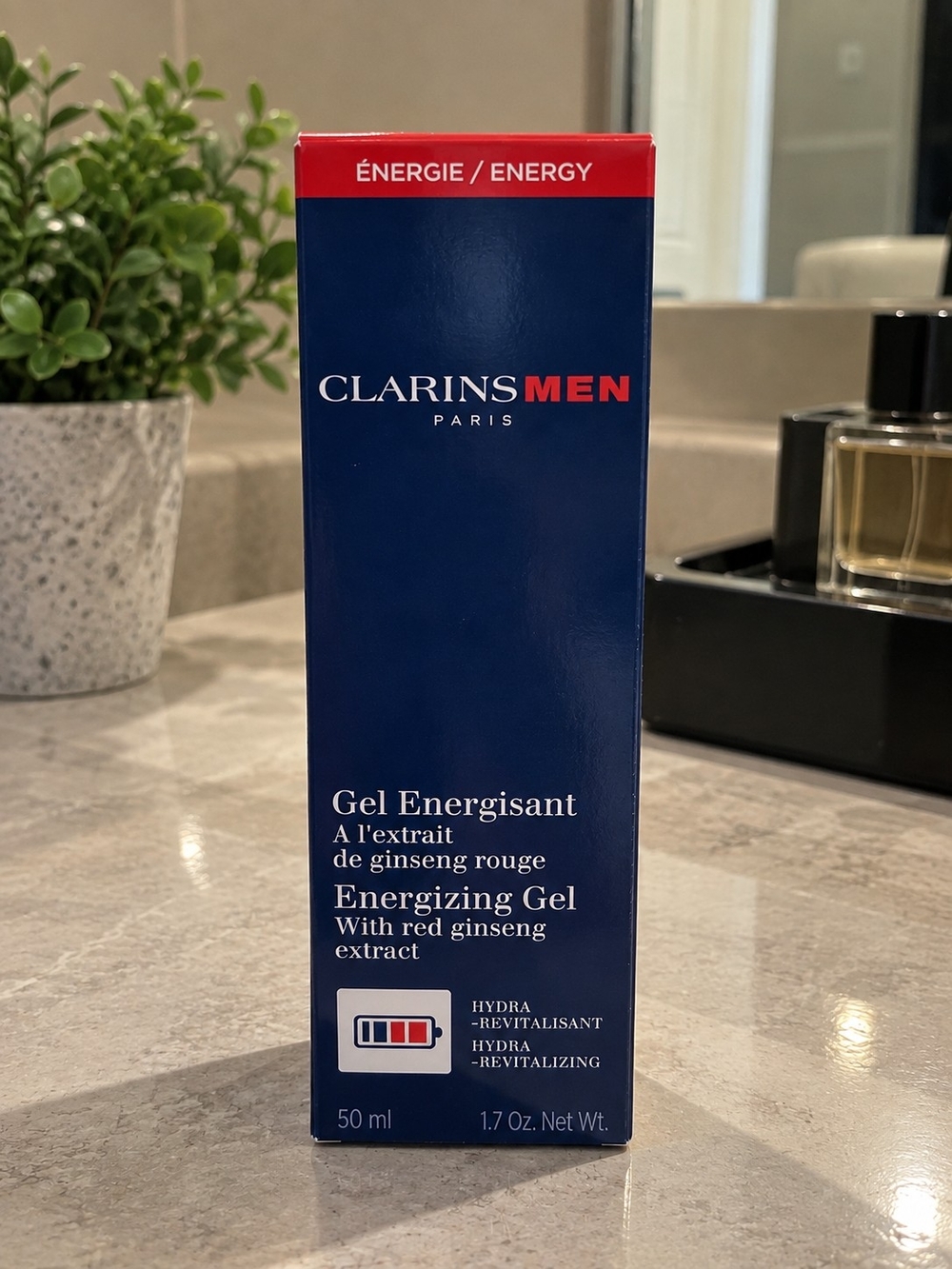ClarinsMen Energizing Gel 50ml NIB